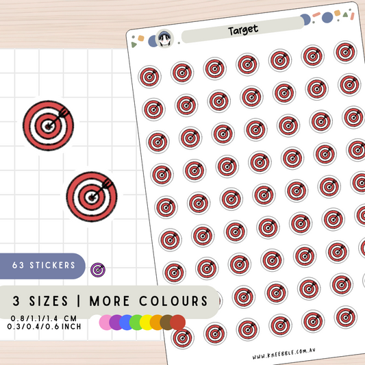 Circle Target Planner Stickers