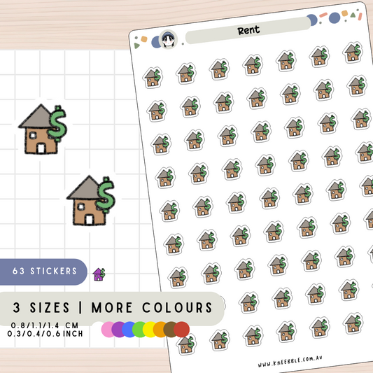 Rent Bill Planner Stickers
