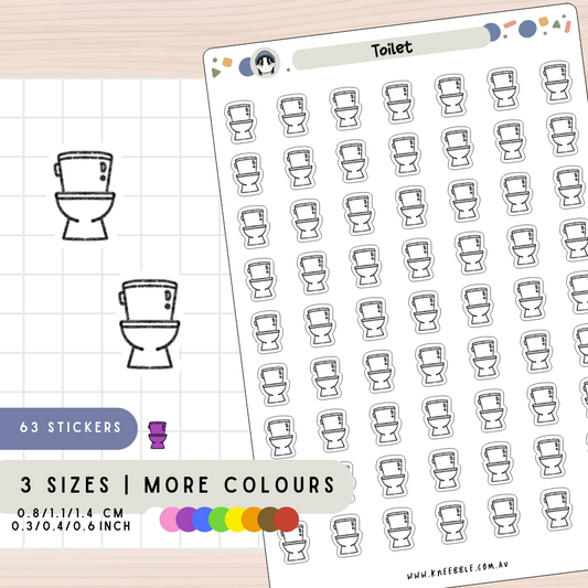 Toilet Restroom Planner Stickers