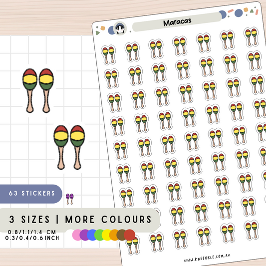 Maracas Planner Stickers