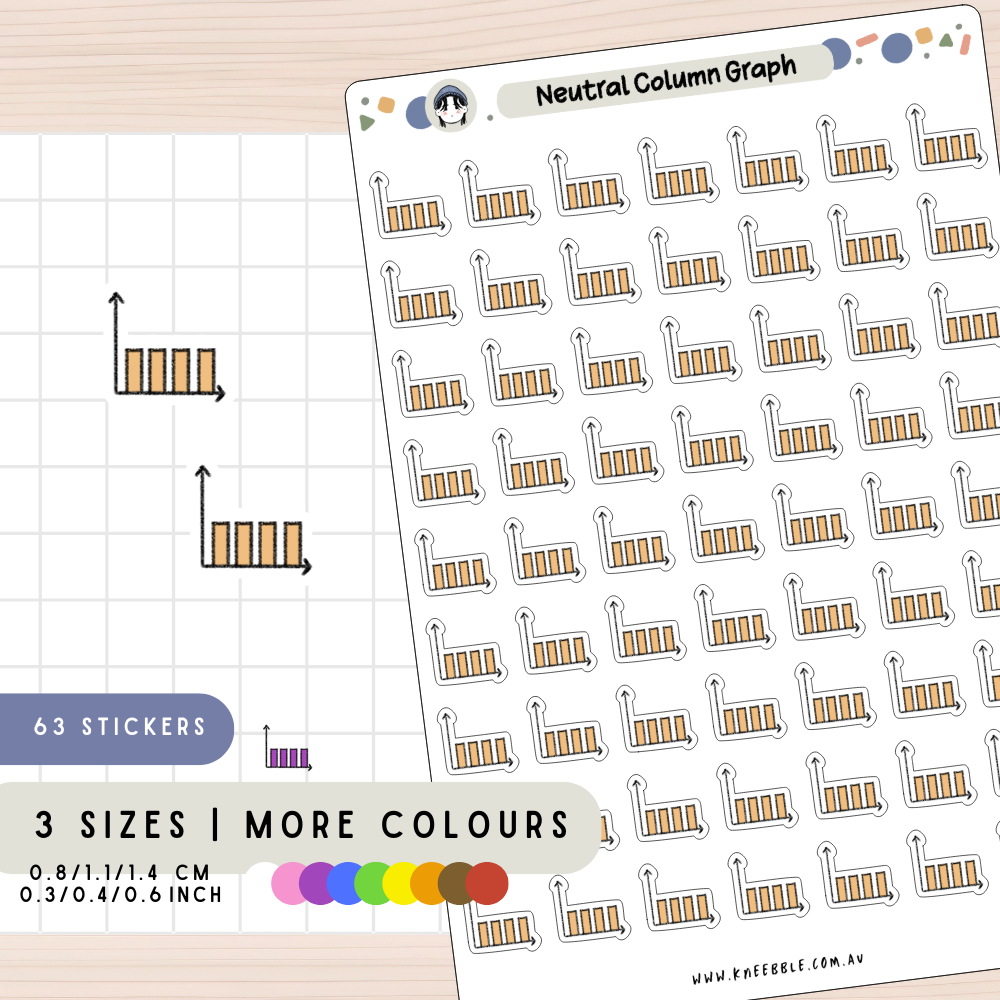 Neutral Graph Chart Planner Stickers