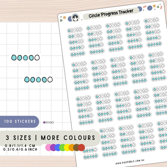 Circle Tracker Planner Stickers