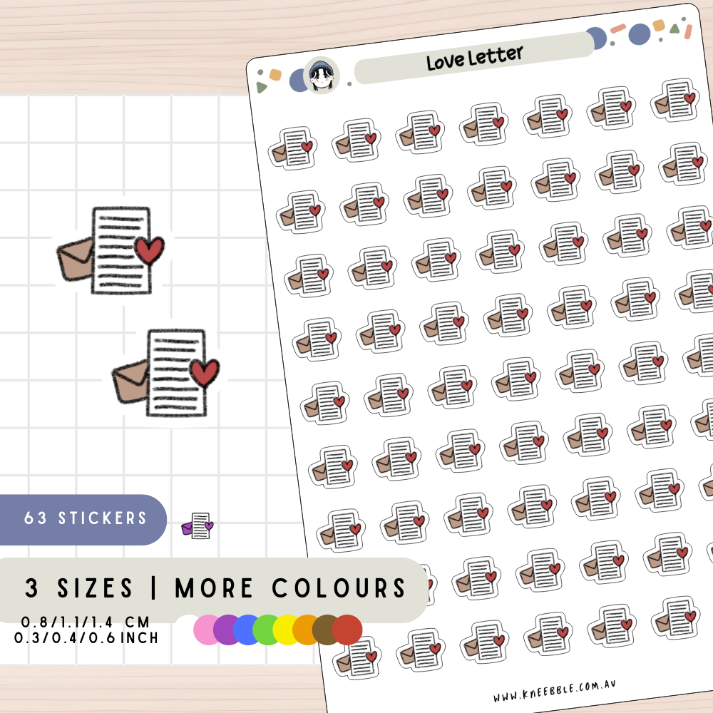 Love Letter Planner Stickers