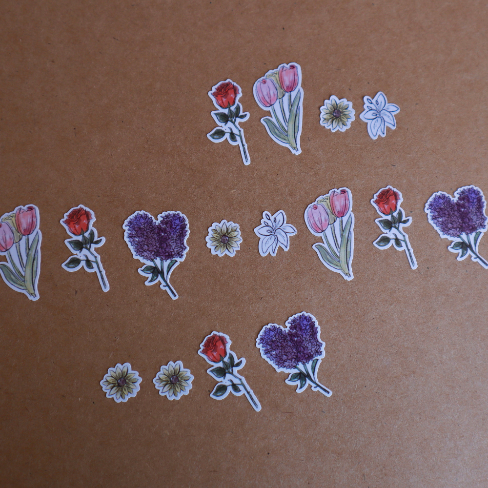 Floral Flowers Planner Sticker Sheet