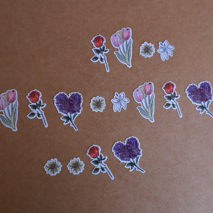 Floral Flowers Planner Sticker Sheet