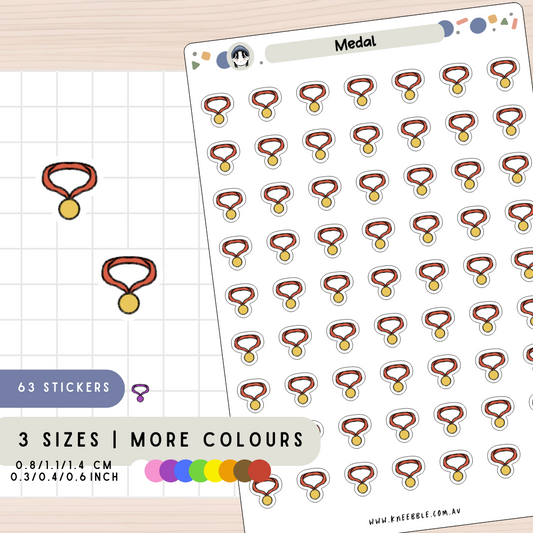 Medal Award Planner Stickers