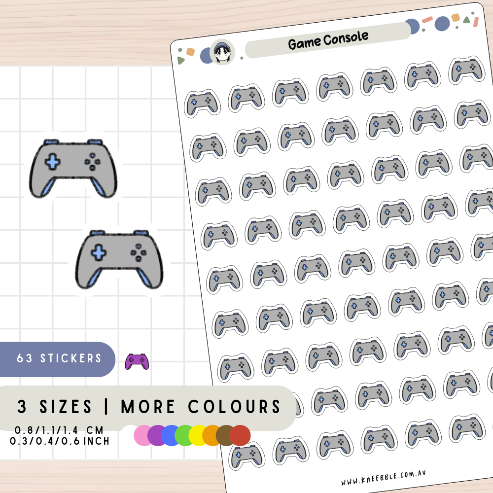 Video Game Console Planner Stickers
