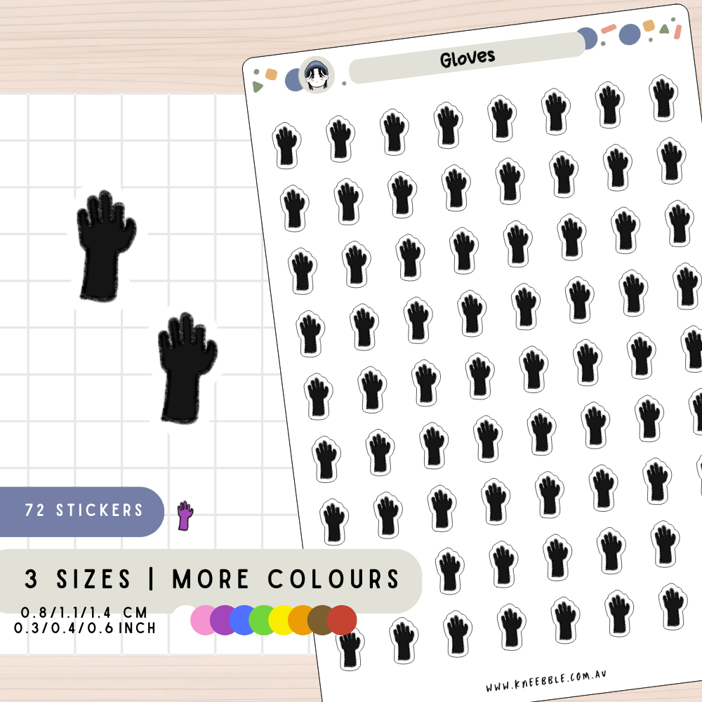 Gloves Planner Stickers