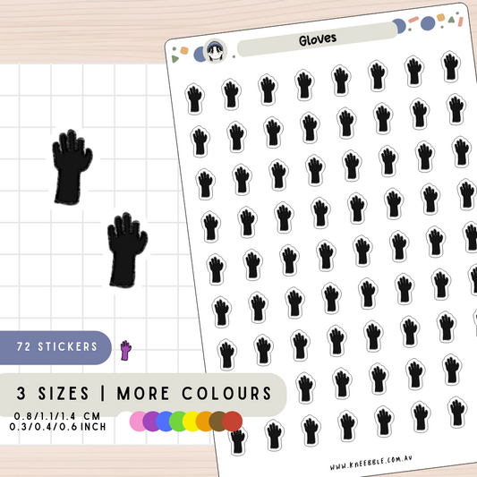 Gloves Planner Stickers
