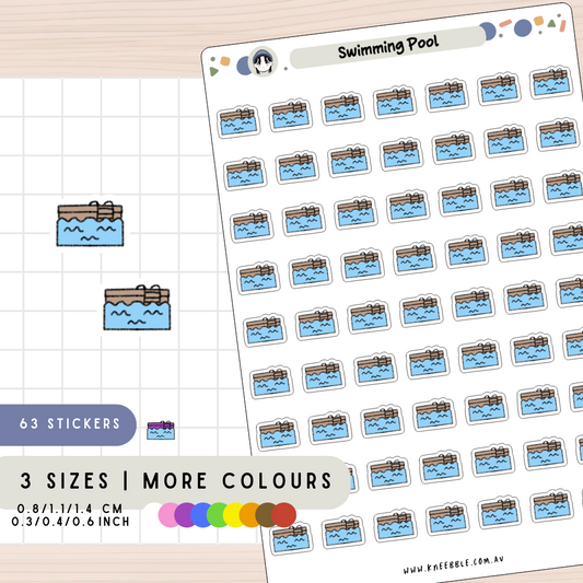 Swimming Pool Planner Stickers