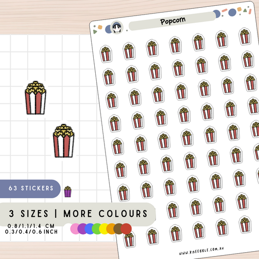 Popcorn Planner Stickers