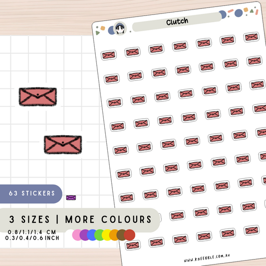 Clutch Wallet Planner Stickers