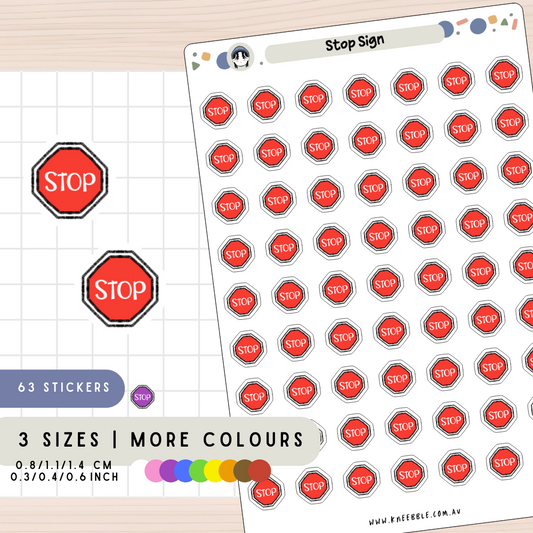 Road Highway Map Planner Stickers