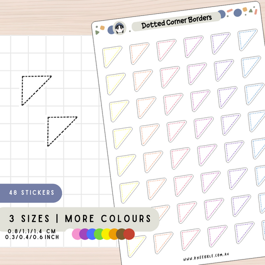 Dotted Border Planner Stickers
