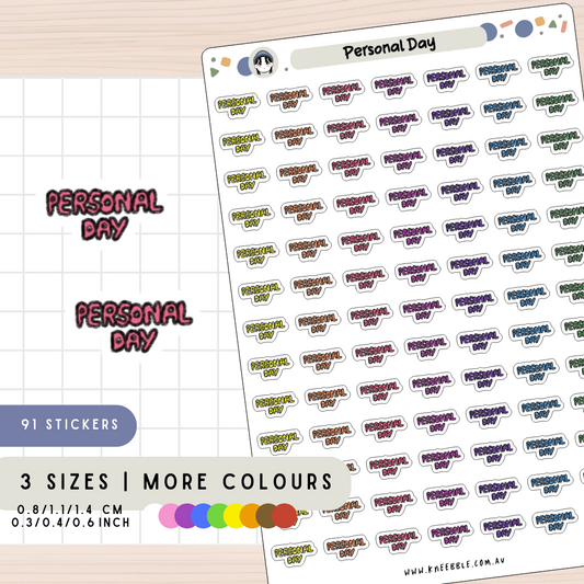 Personal Day Planner Stickers