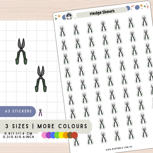 Hedge Shears Planner Stickers