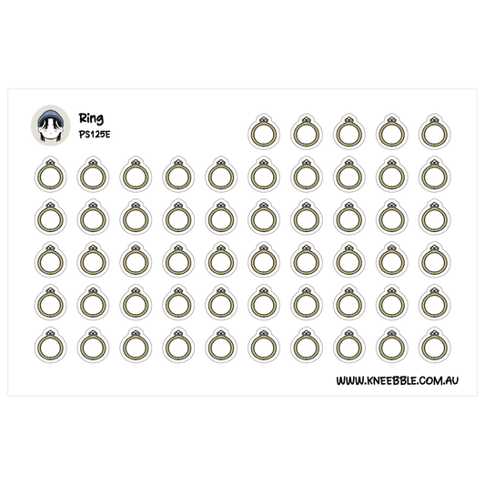 a grid of gold rings, with each ring being a small circle. The rings are arranged in rows and columns, creating a visually appealing pattern. The image does not contain any text or additional objects, and the arrangement of the rings is consistent and orderly.