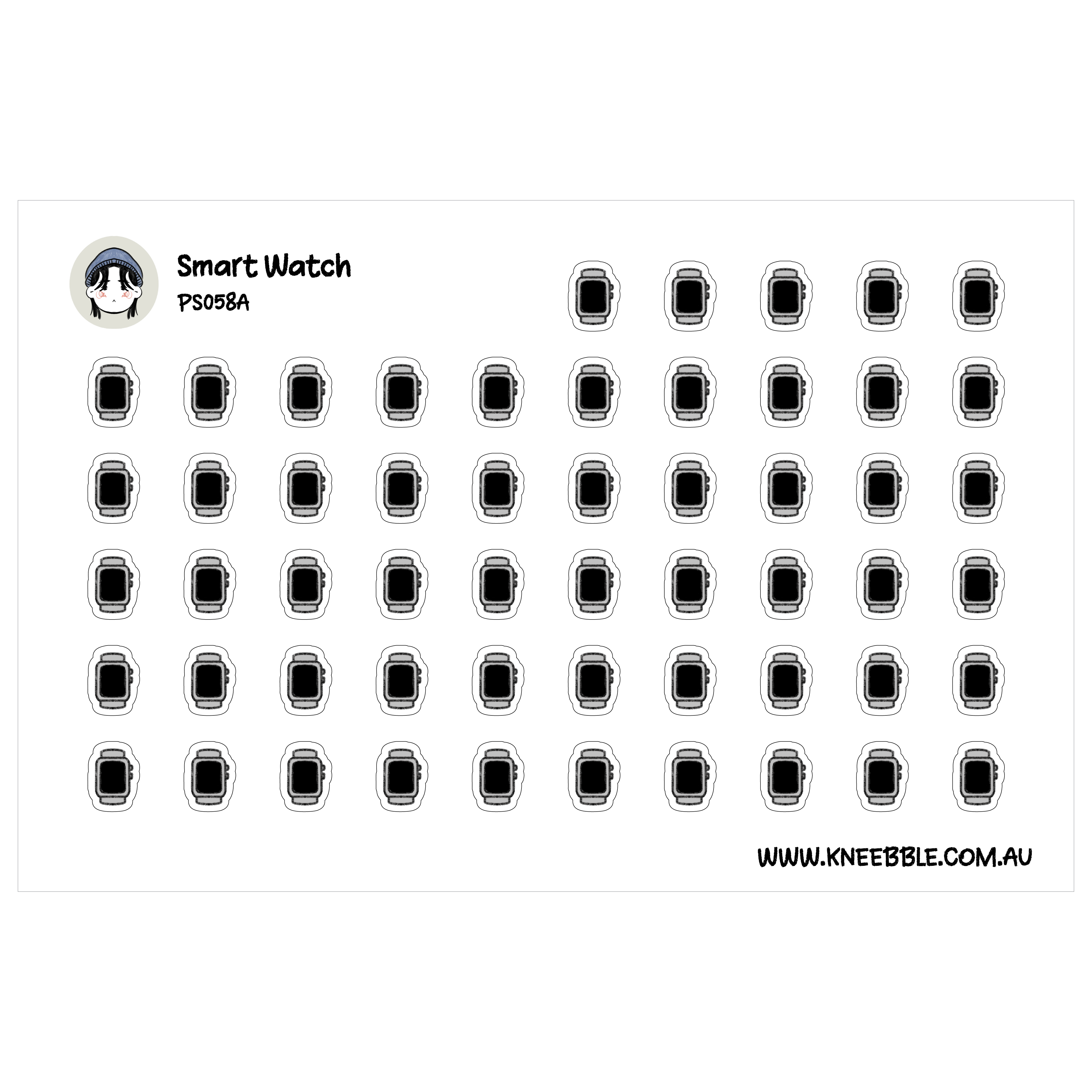 Smart Watch Stickers | Planner Accessory Decals for Daily Task ...