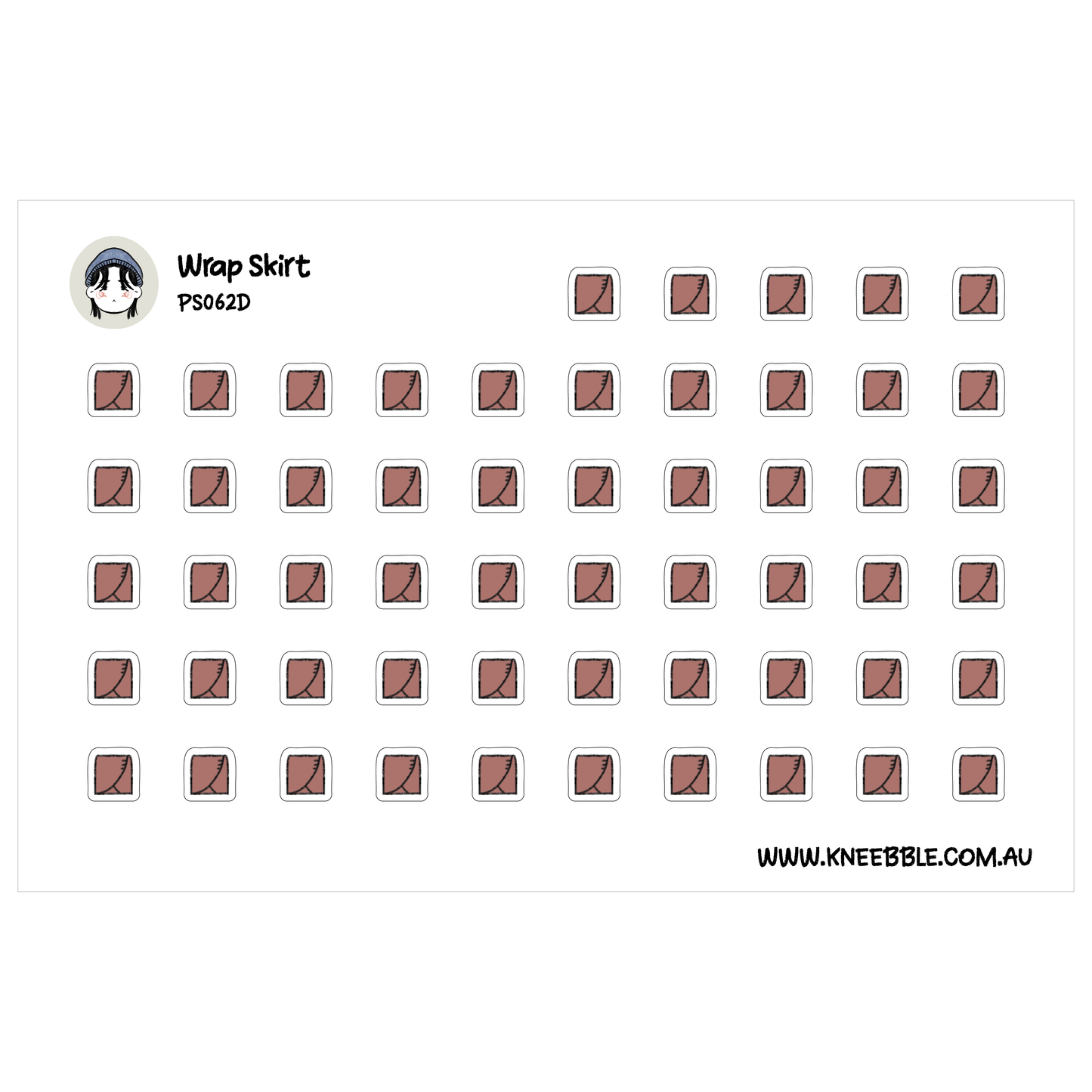 a grid of brown squares with white outlines, arranged in rows and columns. There is no text present in the image.