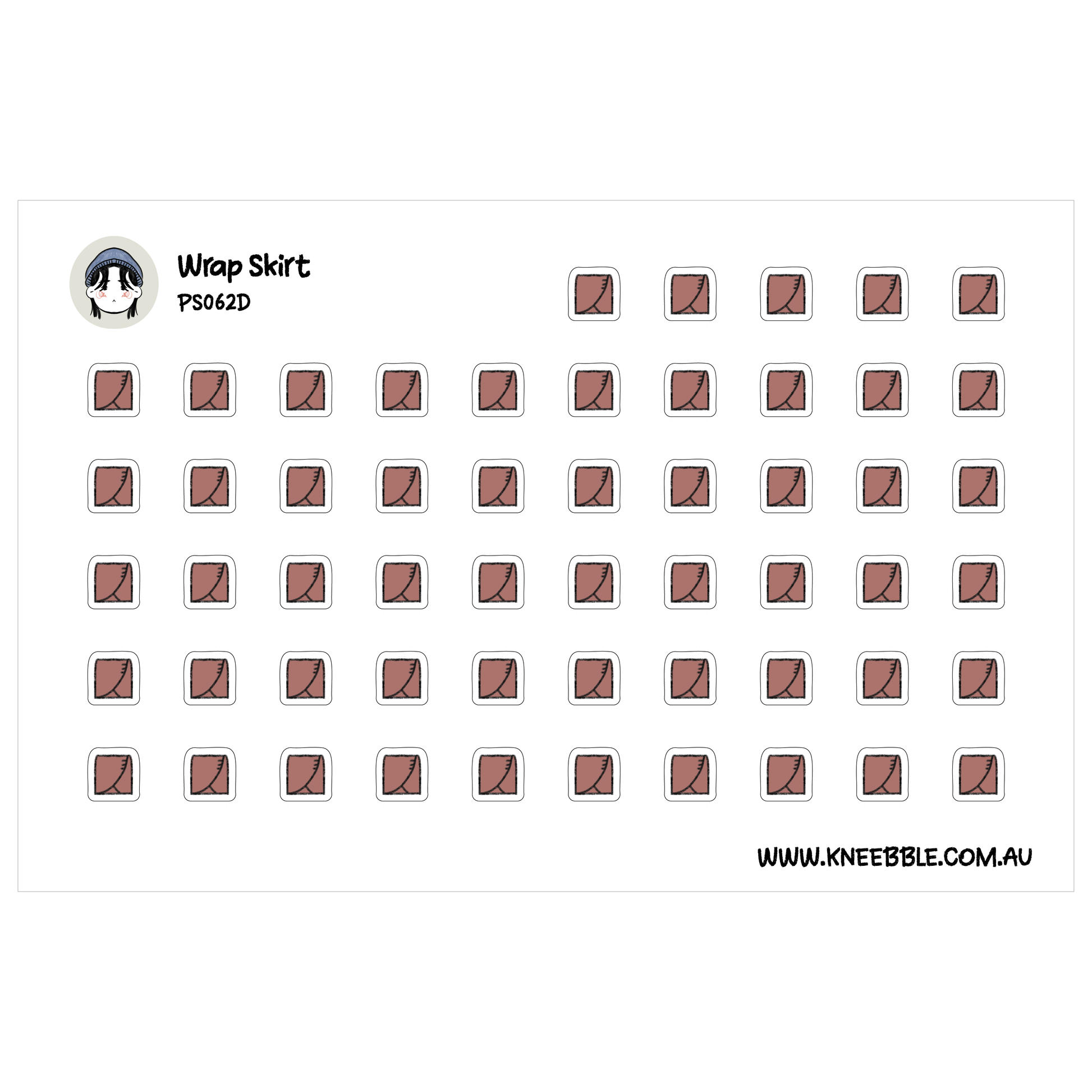 a grid of brown squares with white outlines, arranged in rows and columns. There is no text present in the image.