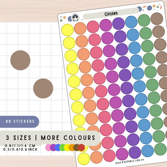 Circle Planner Stickers