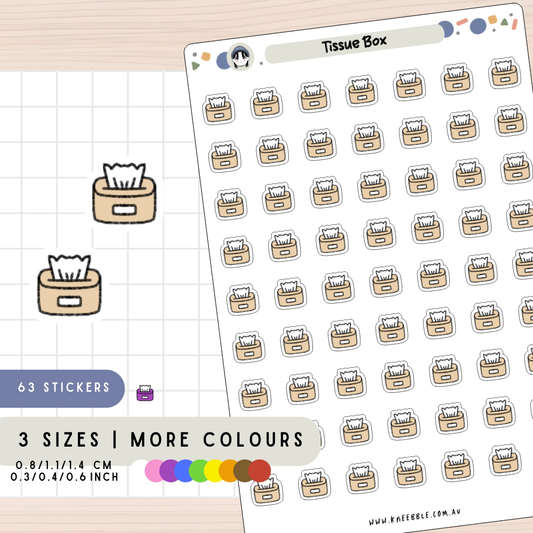 Tissue Box Planner Stickers