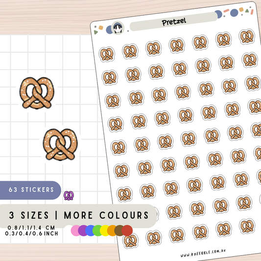 Pretzel Snack Planner Stickers