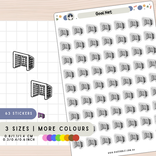 Goal Net Post Planner Stickers