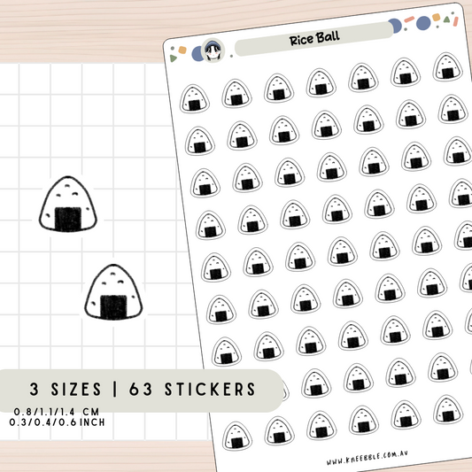 Rice Ball Planner Stickers