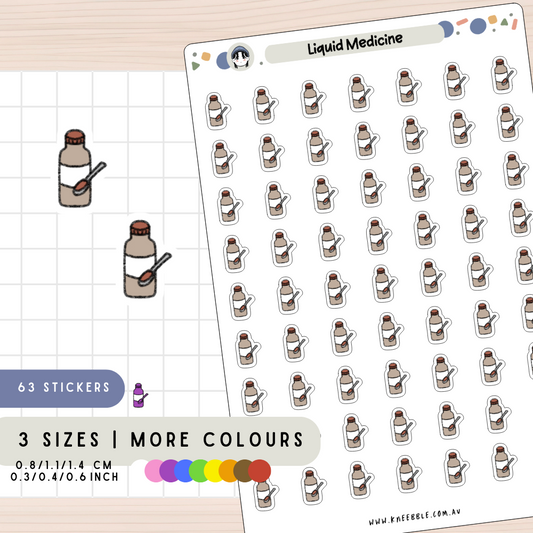 Liquid Medicine Planner Stickers