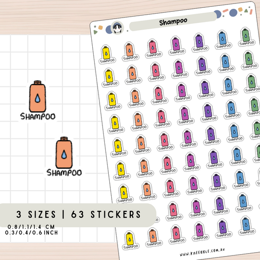 Shampoo Bottle Planner Stickers