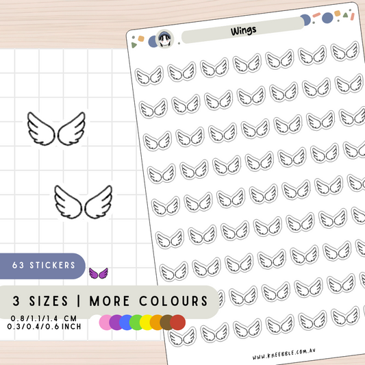 Wings Planner Stickers