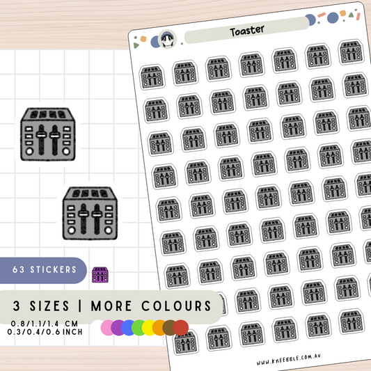 Bread Toaster Planner Stickers