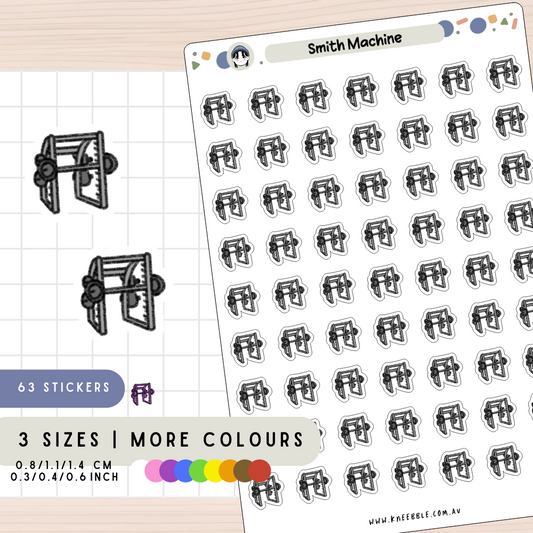 Smith Machine Gym Planner Stickers