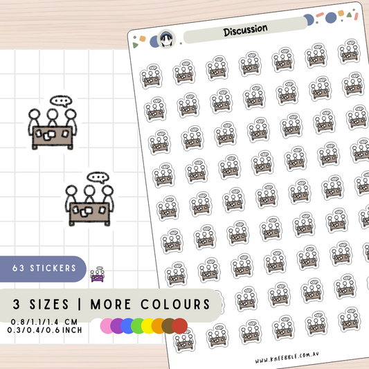 Discussion Work Planner Stickers