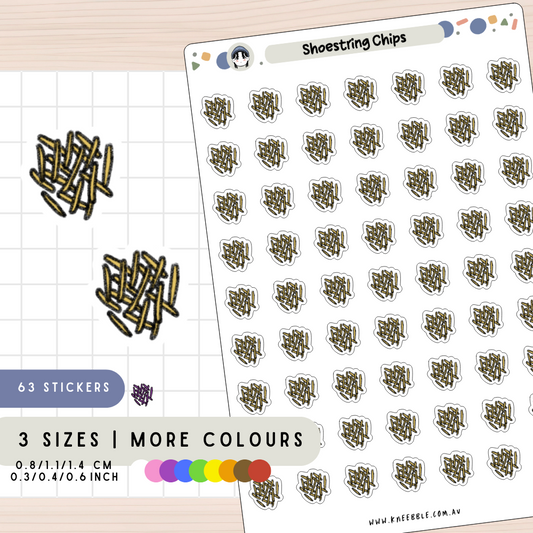 Shoestring Chips Planner Stickers
