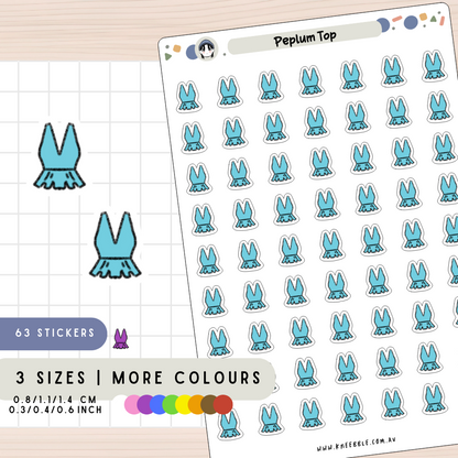 Peplum Top Planner Stickers