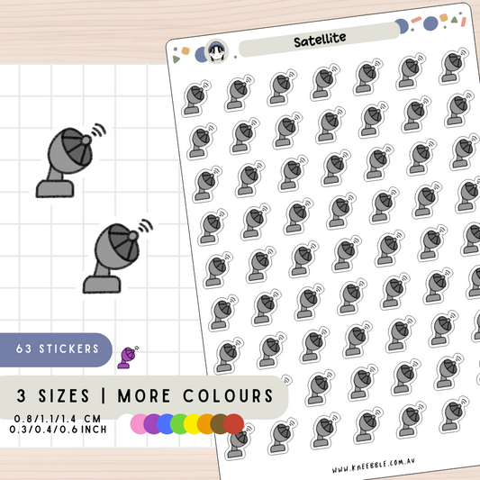 Satellite Space Planner Stickers
