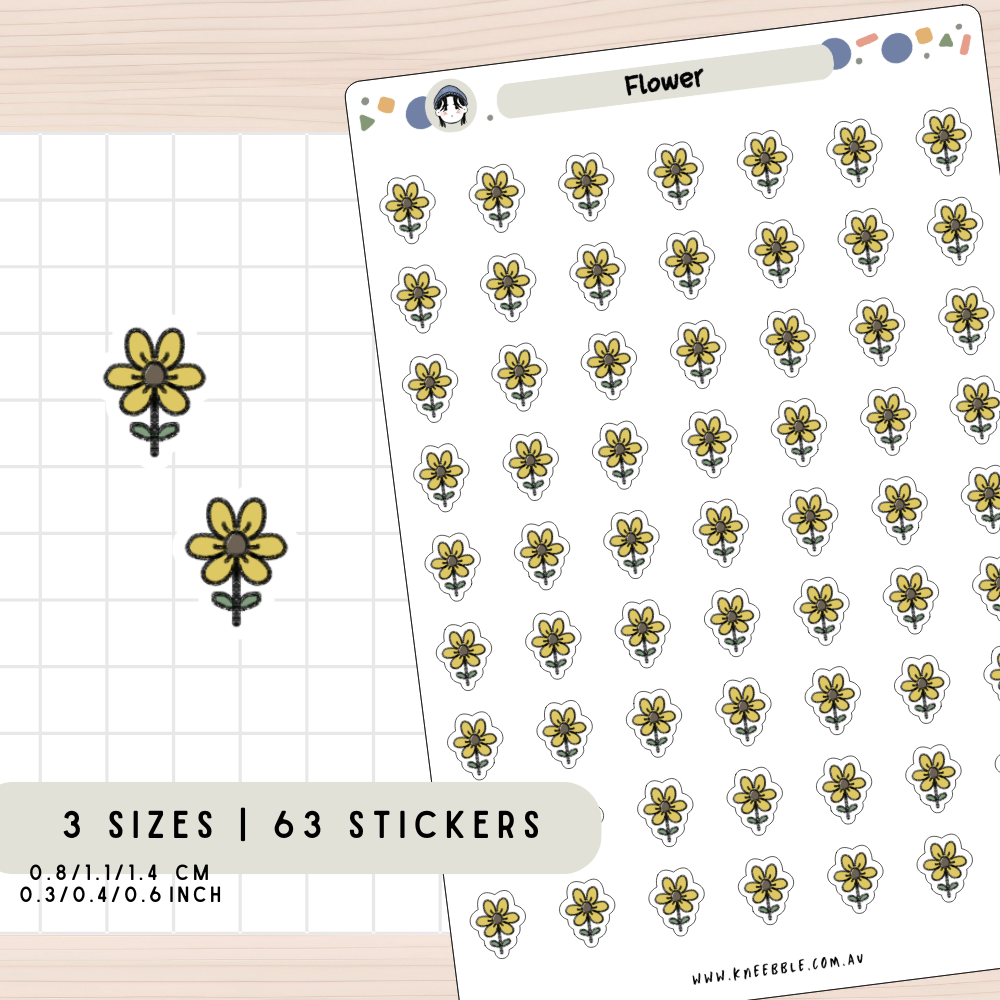 Flower Stem Planner Stickers
