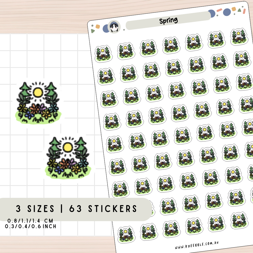Spring Season Planner Stickers