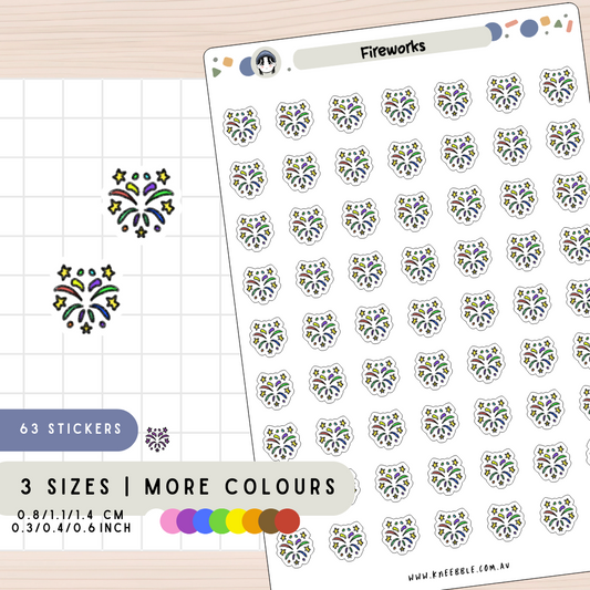 Fireworks Planner Stickers