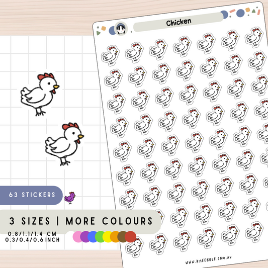 Chicken Poultry Farm Planner Stickers