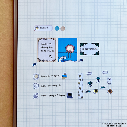 1000+ Mini Sticker Book – Handmade Planner Stickers Collection Pack