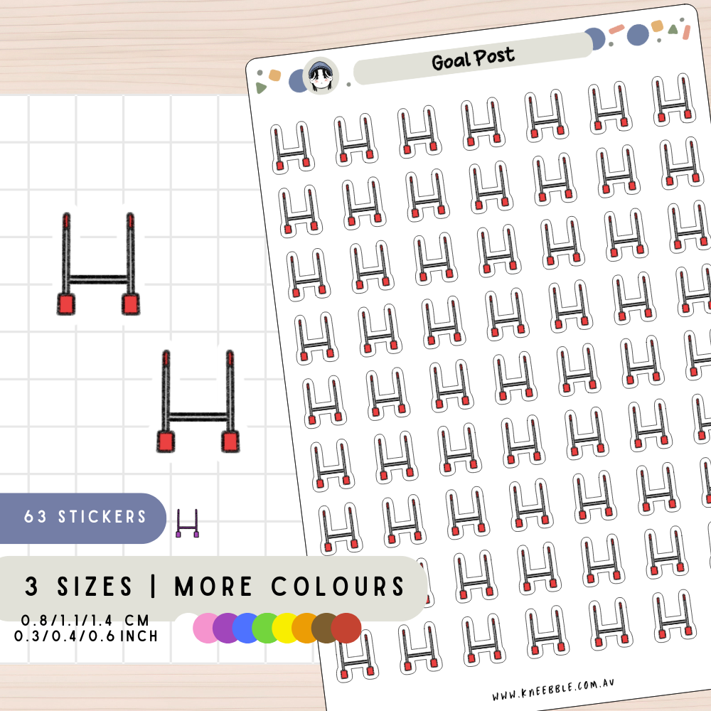 Goal Post Sport Planner Stickers