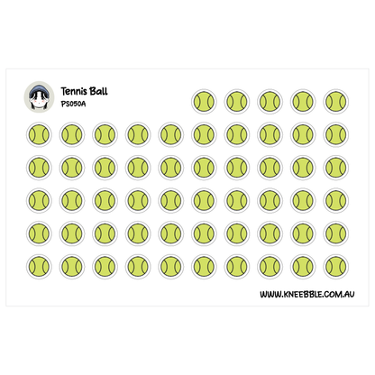 a grid of tennis ball icons arranged in a visually pleasing pattern.