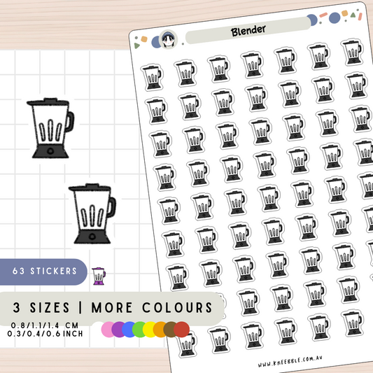 Smoothie Blender Drink Planner Stickers