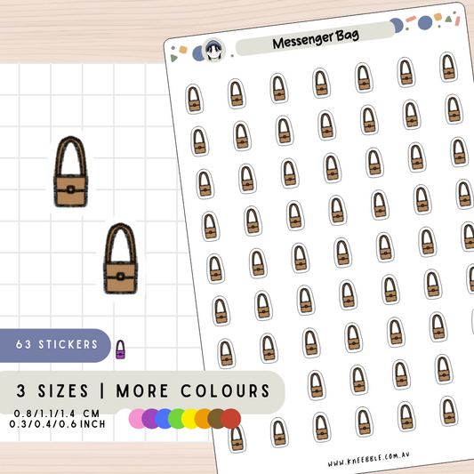 Messenger Bag Planner Stickers