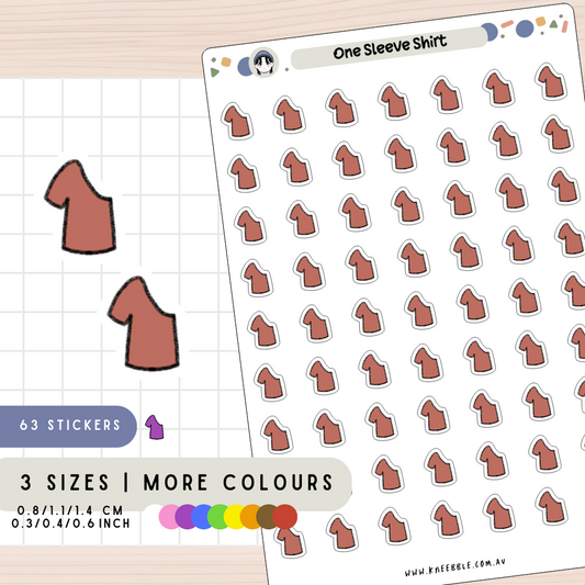 One Sleeve Shirt Planner Stickers