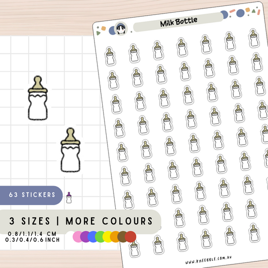Milk Bottle Planner Stickers