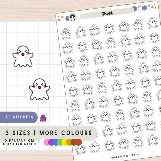 Spooky Ghost Planner Stickers